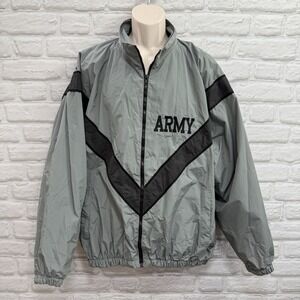 US Army Reg. Physical Training Fitness Jacket Size XL Windbreaker IPFU DSCP USGI